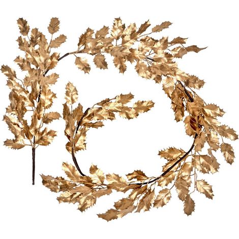 Gdn agrifoglio metallico oro 180 cm - Feeric lights & christmas (1/3)