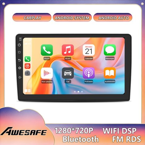 AWESAFE Autoradio Android 13 für Peugeot 407 (2004–2008) 6GB+128GB 9'' Touchscreen GPS CarPlay Android Auto WiFi DSP FM (1/5)