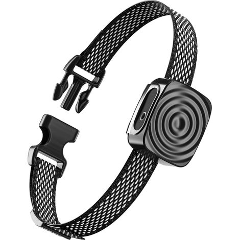 Collier Anti-Aboiement - Pour Chien 5 à 15 lb - Réglable Sensibilité et Intensité - Rechargeable - Avec Capteur Sonore Intelligent