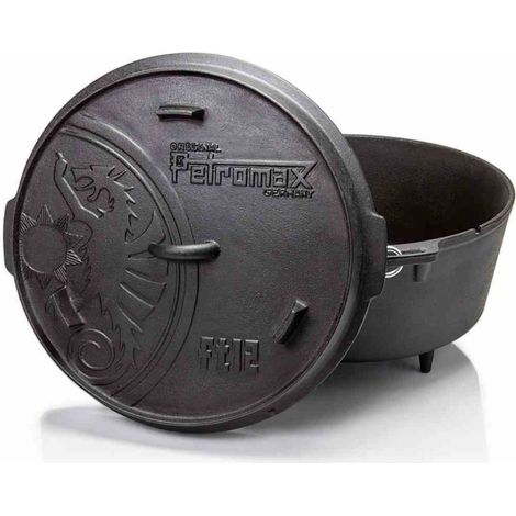 Petromax Feuertopf ft12 mit Füßen 10,8 Liter Gusseisen 42x24x39 cm Dutch Oven