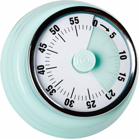 Kitchen Timer Rappel Gérer les Minuteries Minuterie Mécanique Rotative à 360 Degrés Compte à Rebours de Cuisson Réveil Réfrigérateur Magnétique(vert) (1/5)