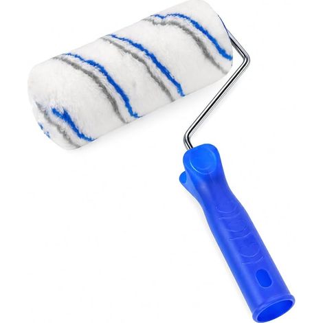 Rouleau à peinture de 15 cm avec une hauteur de poils 15 mm – Rouleau pour peinture latex, murale et revêtements sol – à poils longs pour surfaces structurées, longueur totale 30 cm