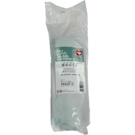 HAILO 10 sacs poubelle fermeture à coulisse 50L