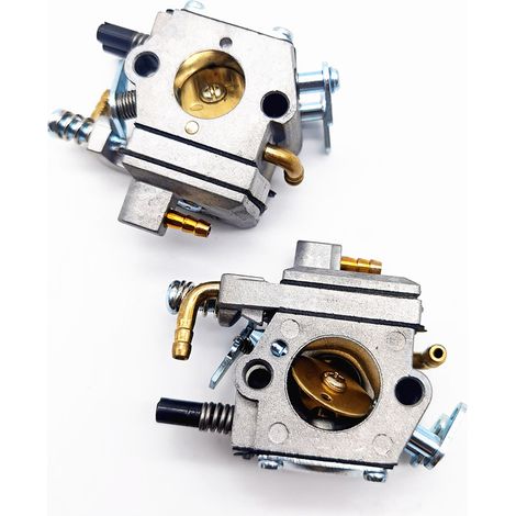 Three apparent models of tronçonneuses à quatre temps with carburetors, tronçonneuses forestières à essence haute puissance, tronçonneuses 52/58, tronçonneuses à essence pure 4 temps. (1/3)