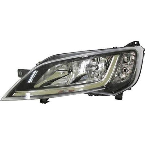 Phare avant gauche noir H7/H7 Peugeot Boxer depuis 2014