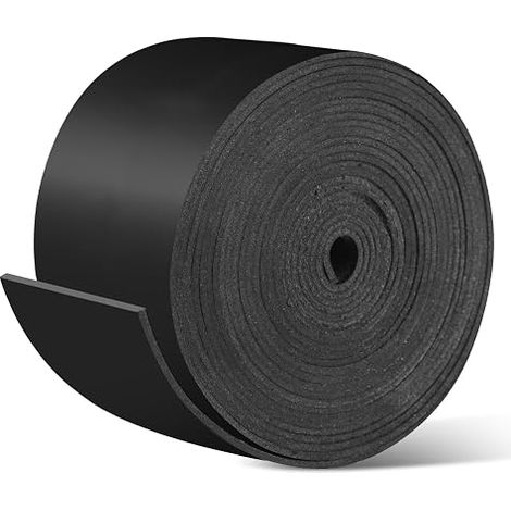 Bande de Caoutchouc Néoprène 1,5mm x 50mm x 3m, Joint en Rouleau à Découper, Tapis pour Protection Sol Contre les Vibrations (1/5)