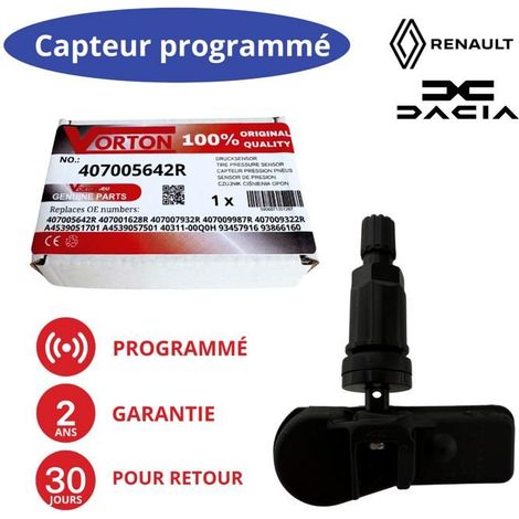 Sensore TPMS preprogrammato 433 MHz per OPEL Movano B, Vivaro B, MERCEDES Citan, FIAT Talento