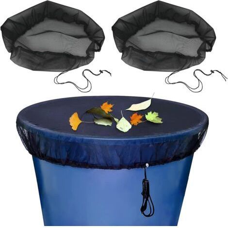 Filet pour Citerne de Pluie 2 Pcs Filet de Protection pour Tonneau de Pluie 95cm pour Anti poussière, Anti caduques, Anti Moustique (1/5)