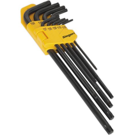 Sealey TRX-Star Key Set 9pc Extra-Long S01096