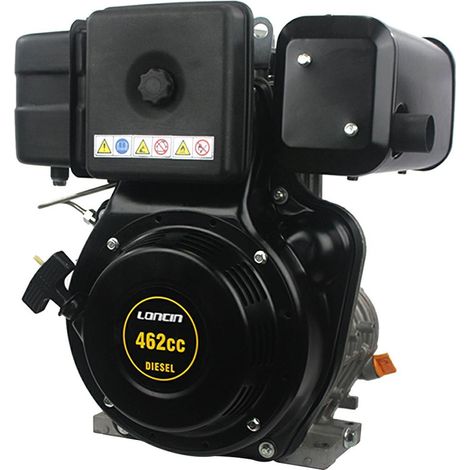 10 HP LONCIN D460FC Motore Diesel albero cilindrico 25,4 avv a strappo (1/4)