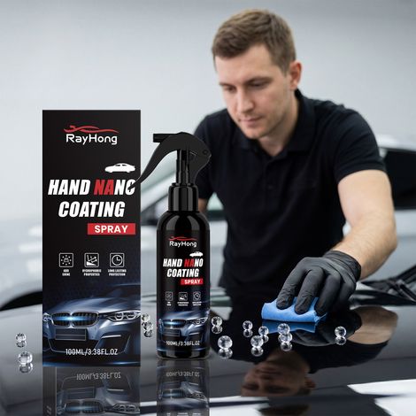 Nano-coating agent for car care: waterproof, stain-resistant, dustproof, brightening, wear-resistant, and protective agent -- 100ml
