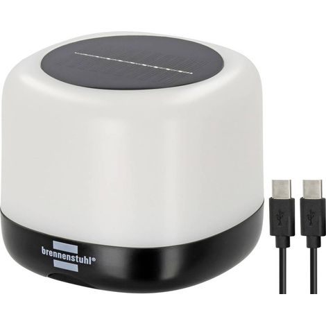 Brennenstuhl 1173740009 RGB GL 100 ASR LED Lampe de camping 340 lm à batterie, solaire 0.41 kg noir (1/4)