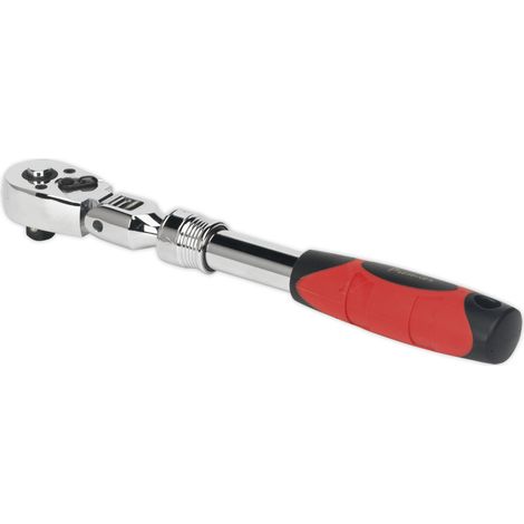 Sealey Premier Locking Flexi-Head Extendable Ratchet Wrench 3/8""Sq Drive AK6681