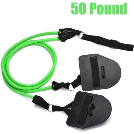 Green - Professional Swimming Simulation, Arm Strength Training, Physical Workout, Resistance Band, Hand Paddle (1/4)