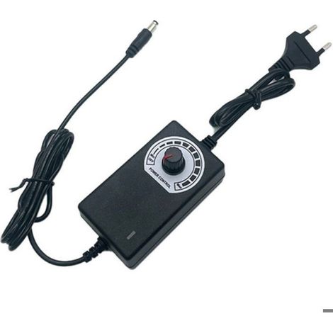 Alimentation Électrique Ajustable pour LED Ventilateurs et Moteurs Adaptateur Dc Européen avec de Vitesse (1/2)