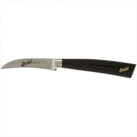 ELEGANCE COLTELLO SPELUCCHINO CURVO 7 CM NERO - BERKEL