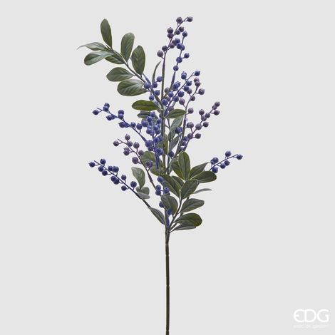 EDG, RAMO MIRTILO, H.60, VIOLET, DECORAZIONI CASA, FIORI ARTIFICIALI