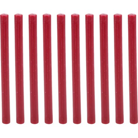 10 Bâtons de Cire à Cacheter Sans Fumée, Souples et Pratiques pour Enveloppes, Cartes et Parchemins - Rouge Vin (Lot de 10) (1/5)