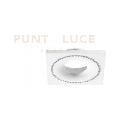 FARETTO MINISTRY GU10 QUADRATO CON CRISTALLI CUT OUT L.9,8 IP20 BIANCO