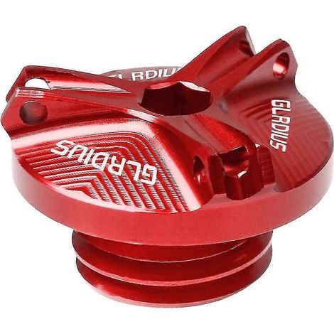 Öleinfülldeckel für Suzuki Gladius GSR600 und GSR750 (Baujahre 1960–2016) – mit GLADIUS-Logo (4 Stück)