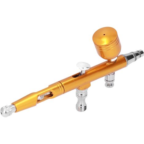 G1/8 Pistolet pulvérisateur peinture Aérographe AR180 Or pour Modélisme DIY (1/5)