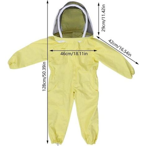 Salopette Apiculteur Enfant - Protection Abeilles - Pour Activités Apicoles - Taille L (1/5)