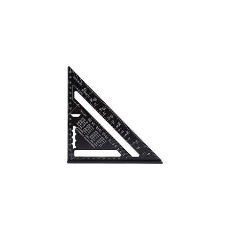 Règle de triangle métrique carrée de vitesse - Règle de système métrique en alliage d'aluminium, onglet de rapporteur carré, outil de mesure de charpentier d'ingénieur de haute précision (taille : 7 p (1/5)