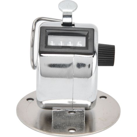 Compteur manuel 4 chiffres en ABS et acier inoxydable, compteur à clic pour écoles, casinos et jeux de société (1/5)
