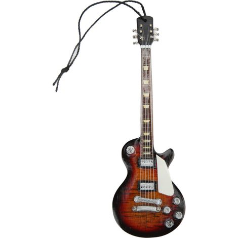 Guitar Model Miniature Gradient Color Wood Grain Color Matching Guitar Model Shelf Display Pendant (1/5)