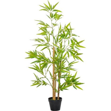 AMXCNOY Bambou artificiel, plante décorative 120cm, décoration d'arbre réaliste pour intérieur (1/5)