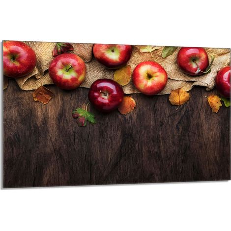 Glasschutzplatte für den Herd 80x52 Äpfel (1/5)