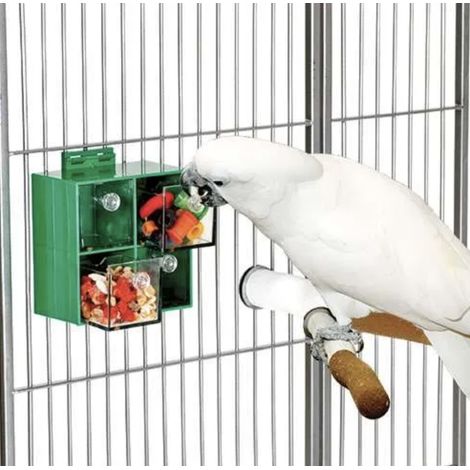 Plato interactivo: un juguete y comedero en uno para loros grandes y medianos (1/5)