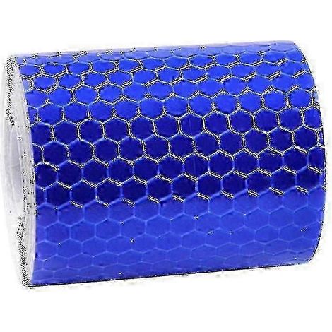 Ruban adhésif réfléchissant de signalisation, 500 mm x 3 m, idéal pour vélos, camions, remorques et voitures Z14-Bleu (1/4)