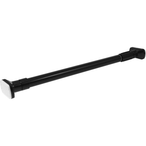 Wardrobe Rail 50 80cm Stainless Steel with Non Slip ABS Cap