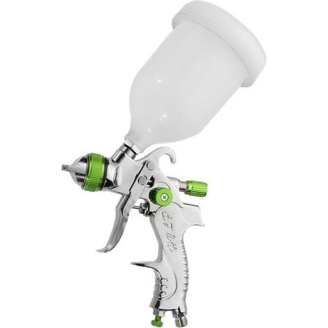 Pistolet à peinture pulvérisateur HVLP Pot 600 cc - Buses 1,4/1,7/2,0 mm - Basse pression