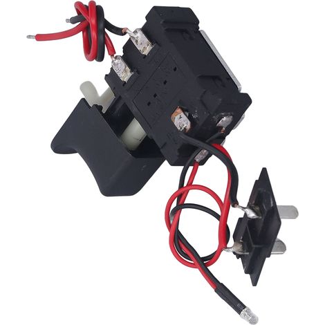 Interrupteur à gâchette universel pour perceuse sans fil, variateur de vitesse réglable CW/CCW avec témoin lumineux, 7,224 V CC, 16 A (1/5)