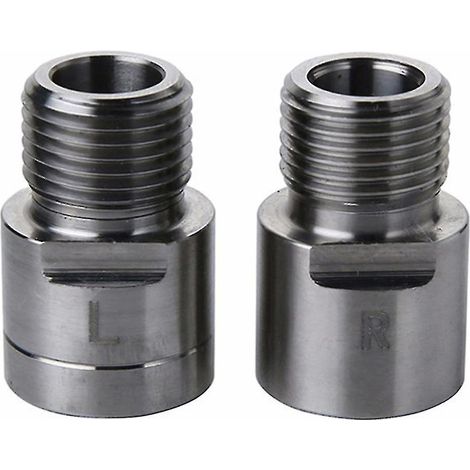 Crea – Adaptateurs de pédales de vélo gauche droite – Acier et titane anti-corrosion – Extension 17 mm – Compatible avec pédales 9/16 pouce (1/5)
