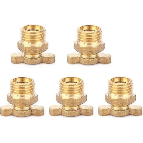 Ensemble de 5 pièces de remplacement pour vanne de purge d'eau en laiton G1/4 pour compresseurs d'air