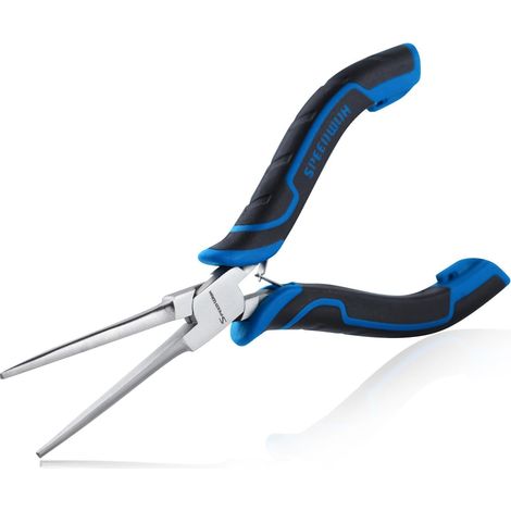 Mini pince à bec aiguille avec mâchoires lisses de 15,2 cm pour la fabrication de bijoux, plier des fils et saisir de petits objets (1/5)