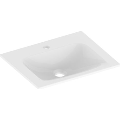 KEUCO X-LINE Lavabo empotrado de cerámica para invitados,