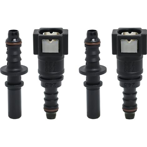 7,89 mm auf 8 mm gerader Kraftstoffschlauch Schnellkupplungsverbinder Kraftstoffleitungsadapter für Autos Schnellkupplungs-Rohrkupplungsverbinder (2er-Set/gerade) (1/5)