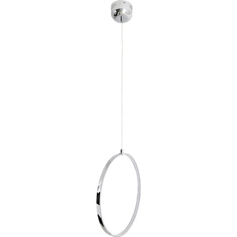 Plafonnier LED Design en Métal Acier Brut et Plastique Blanc Chaud 60 cm 1372 lm - PANGIVO (1/4)