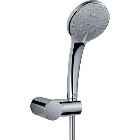 Ideal Standard Idealrain - Set doccia con doccetta a mano 10 cm, 3 getti, flessibile con supporto, cromato B9452AA (1/2)