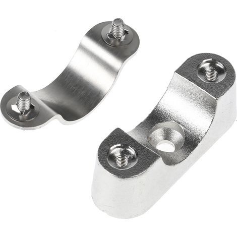Clip serre-câbles à visser, Ø max 25mm en inox ( Prix pour Paquet de 4 ) (1/3)