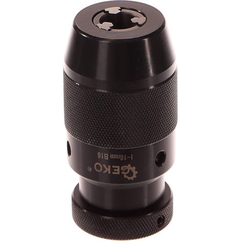 Geko G00546 - Portabrocas para taladro (1 mm, B16 Profi), color negro