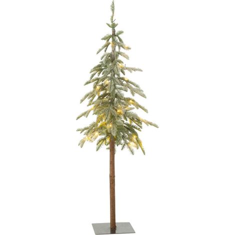 Sapin de Noël Déco Enneigé à LED "Reynaldo" 145cm Vert (1/5)