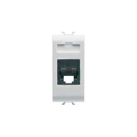 Connettore Telefonico Rj11 1M Bianco (Gewiss Cod. Gw10401)