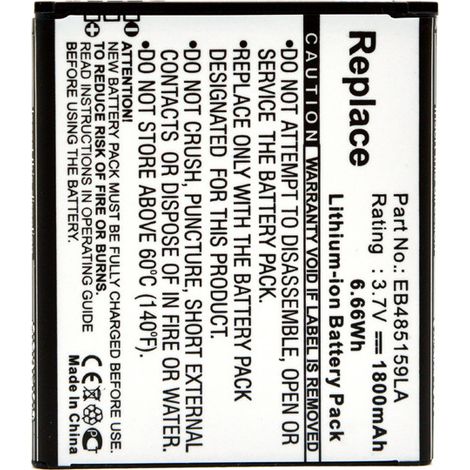 NX - Batterie téléphone, smartphone, GSM pour Samsung 3.7V 1800mAh - EB485159LAEB485159