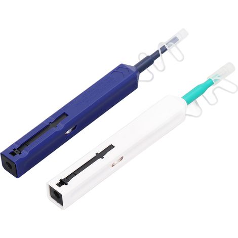 Stylo de nettoyage de fibres optiques antistatique à pression unique, outil de nettoyage de connecteurs optiques 1,25 mm pour LC MU, 2,5 mm pour SC FC ST E2000 (1/5)