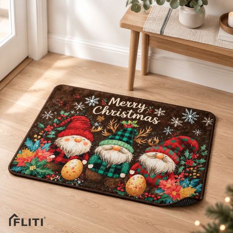 FLITI Non-slip Santa Claus Floor Mat 40x60cm Festive Indoor Decoration (1/5)